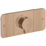 Fertigmontageset AXOR ONE f UP-Thermostat 2 Verbr brushed red gold