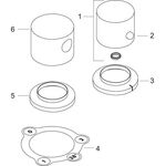 2-Loch Wannenrandarmatur AXOR UNO2 polished red gold DN 15, mit Thermostat