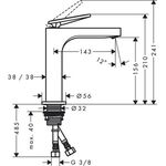 EH-WT-MI 160 AXOR CITTERIO o AG HGri Rautenschliff brushed brass