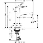 EH-WT-MI 125 AXOR CITTERIO E DN 15 m HGri o AG brushed bronze