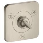 Ab-/Umstellventil AXOR CITTERIO E T/Q Unterputz 12x12 brushed nickel