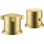 2-Loch Wannenrandarmatur AXOR CITTERIO E DN 15, mit Thermostat brushed brass