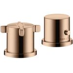 2-Loch Wannenrandarmatur AXOR CITTERIO E DN 15, mit Thermostat polished red gold