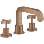 3-Loch-Wannenrandarmatur AXOR CITTERIO DN 15, mit Kreuzgriffen brushed red gold