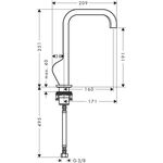 EH-WT-MI 190 AXOR CITTERIO DN 15 o Zugstange stainless steel optic