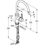 Kludi SPT-Einhandmischer BINGO STAR DN 10 5 l/m herausziehb. Auslauf chrom