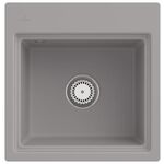 V&B Spüle SUBWAY STYLE 50 S 500x510mm m Abtr. anthr. Handbet. fossil