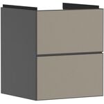 HG Waschtischunterschrank Xevolos E 480x555x475mm Ko sch-gr ma Fr bro Struk