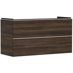 HG Waschtischunterschrank Xelu Q 1180x605x475mm NB dunkel Griff mattweiß