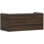 HG Waschtischunterschrank Xelu Q 1180x485x550mm NB dunkel Griff mattweiß