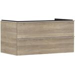 HG Waschtischunterschrank Xelu Q 980x485x550mm eiche natur Griff chrom