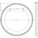 Wandspiegel AXOR Universal Circular mattweiß