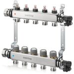 OV Edelstahl-Verteiler Multidis SFQ mit Durchflussindikator für 4 Kreise