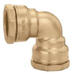 Caleffi Winkelverschraubung 866 Messing 40mm
