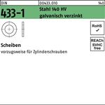 Scheibe DIN 433-1 8,4x15x1,6 Stahl 140 HV galv.verz. 250 Stück - VPE: 250