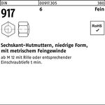 Sechskanthutmutter DIN 917 niedrige FormM12x 1,5 SW 19 6 50 Stück - VPE: 50