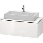 Duravit Waschtischunterbau L-CUBE 1020x477mm 1 Ausz. we hgl La ES Ah mitte