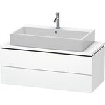 Duravit Waschtischunterbau L-CUBE 1020x477mm 2 Schubk we ma ES Ahorn mitte