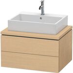 Duravit Waschtischunterbau L-CUBE 720x547mm 2 Schubk we ma ES NB mitte