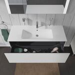 Duravit Waschtischunterbau L-CUBE 1220x481mm 1 Ausz. we ma ES Ahorn mitte