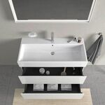 Duravit Waschtischunterbau L-CUBE 984x459mm 2 Schubk we hgl ES NB mitte