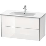 Duravit Waschtischunterbau XSQUARE 1010x560x478mm 2 Schubk we hgl ES NB Mi.