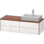 Duravit Waschtischunterbau XSQUARE 1400x400x548mm 4 Schubk we hgl ES NB li