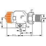 Heimeier Th-Untert. Eclipse Axialform DN 10 - VPE: 20