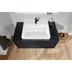V&B Waschtischunterschrank COLLARO 100x54,8x50cm WT mtg m LED-B. bl ma lacq