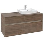 V&B Waschtischunterschrank COLLARO 120x54,8x50cm WT re m LED-B. Arizona Oak