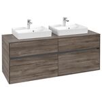 V&B Waschtischunterschrank COLLARO 1400x548x500mm Stone Oak