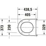 Duravit WC-Sitz SBS abn Scharn ES mit Abesenkautomatik weiß