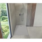 Duravit Duschwanne Sustano Rechteck 1400x800x30mm hellgrau matt