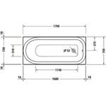 Duravit Whirlwanne Soleil by Starck 1700x750mm, weiß Air-System