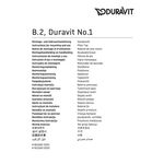 Standventil Duravit No.1 ohne Zugstangen-Ablaufgarnitur chrom