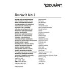 Wanneneinlauf Duravit No.1 DN 15 Ausl 198mm m runder Rosette chrom