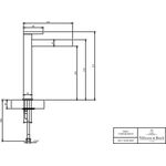 VB Einhebel-Waschtischarmatur erhöht Dawn 38x311x223mm o Ablaufgarnitur Chrom