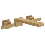 VB Dreiloch-WT-Armatur Mettlach 340x53x 215mm o Ablaufgarnitur Brushed Gold