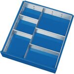 Schubladenunterteilungsmaterial Front-H.60-90mm 1 Trenn- u.4 Steckw.PROMAT