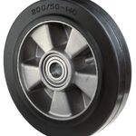 Lenkrad Elastic-Vollgummi Naben-L.60mm Rad-B.50mm D.180mm BS ROLLEN