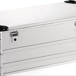 Aluminiumbox L782xB385xH380mm 91l m.Klappverschluss u.Stapelecken