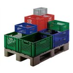 Transportbehälter L600xB400xH270mm rot PP Durchfassgr.Seitenwände durchbrochen