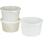 Bottich 65l HD-Polyethylen weiß m.Griffmulden D.590mm H.330mm CRAEMER