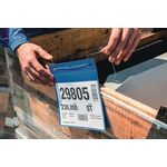 Dokumententasche B210xH297mm DINA4 hoch m.flex.Drahtbügel blau Pak.a50St.DURABLE