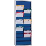 Werkstattplaner H1278xB554xT74mm ultramarinblau 2-reihig