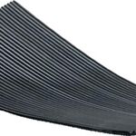 Gummifeinriefenmatte B.1,2m L.10m D.3mm schwarz NR/SBR m.Gewebeeinlage Rl. - VPE: 12