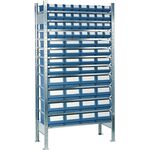 Steckregal H2000xB1000xT500mm Anbauregal 12 Stahlböden 32 x 7,16 x 8,16 x 9