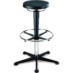 Drehhocker Bodengleiter+Fußring Integralschaum schwarz Sitz-H.570-850mm BIMOS