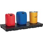 Auffangwanne 44l L1295xB595xH95mm PE m.PE-Rost u.Leckanzeiger CEMO