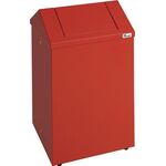 Putzwollkasten H570xB330xT310mm Geh.feuerrot/Klappe feuerrot Stahlbl.STUMPF